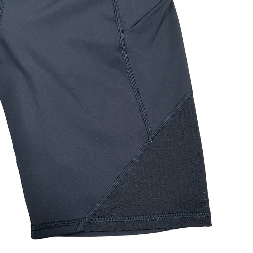 Athleta Biker Shorts Contender 9" High Rise Zip Side Pockets Size S Black - Picture 3 of 9